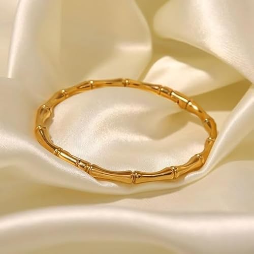 Bamboo Cuff Bangle Bracelet