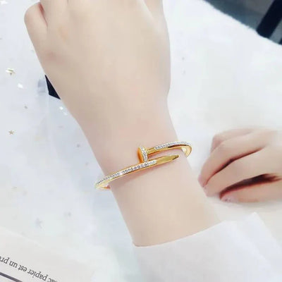 Nail Diamond Bracelet