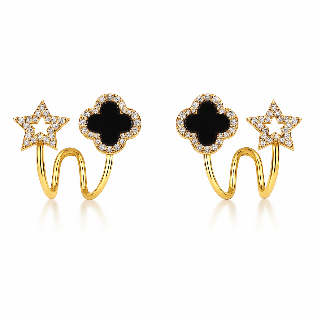 Four-Leaf Clover Earrings