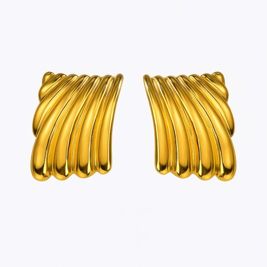 Wave Statement Earrings – Bold & Elegant
